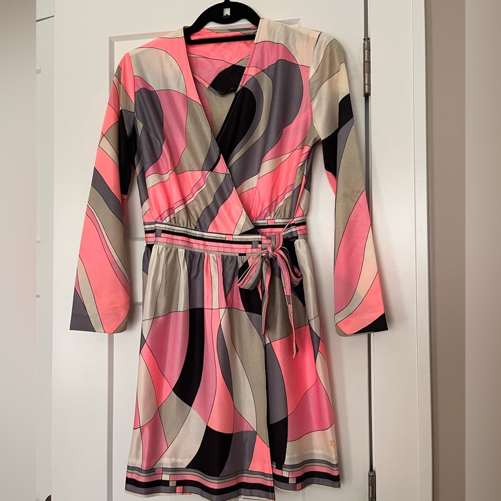 Vintage 70s Wrap Around Dress
